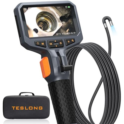Teslong 10FT Articulating Borescope for Mechanic Automotive HVAC Wall Drain