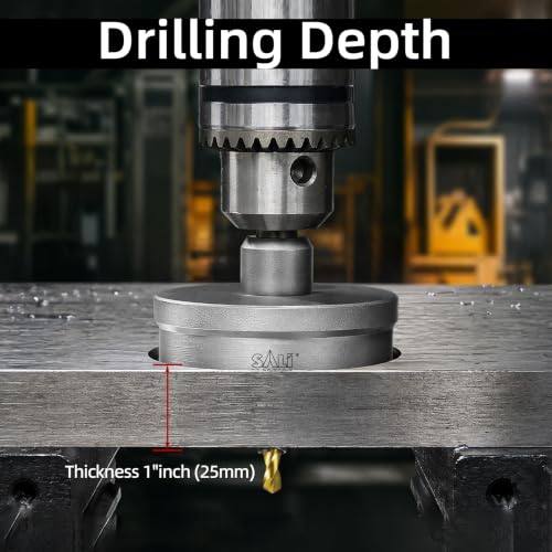 SALI 3-9/16"(90mm) TCT Hole Saw Kit Tungsten Carbide Tipped Hole Saw Drill Bit with Titanium-Plated Pilot Drill bit for Metal, Stainless Steel, Iron, Wood, Plastic - size: 3-9/16"