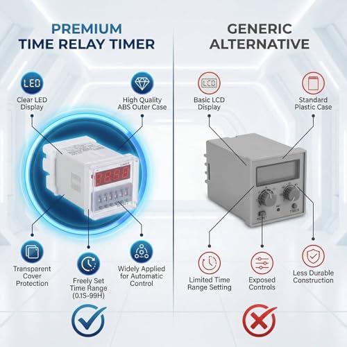 Fafeicy DH48S-S Programmable Delay Time Relay, 8-Pin,