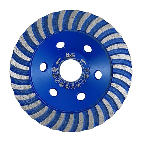 NBB Diamond Surface Grinding Wheel Diamond Cup Grinding Disc Turbo Cutter 4.5" with 7/8" bore Grinding High Efficiency Durability Dry or Wet Grinding on Granite Marble Ceramic Tile Concrete Cement - style: Turbo 115mm