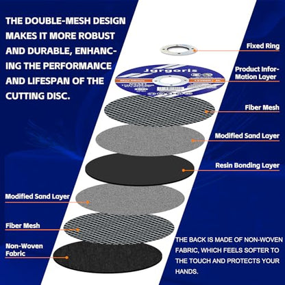 100 Count Cut Off Wheels 4 1/2 Inch, General Purpose Cutting Wheel