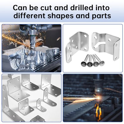 10 Pcs 304 Stainless Steel Strips(17"x 2"x 0.02" Thickness) - size: (17"x 2")*10Pcs, style: (17"x 2")*10Pcs