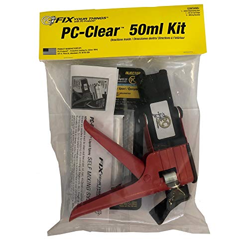 PC Products-75036 Epoxy, Kit, Clear, 50 ml Cartridge with Dispensing Gun - size: 1.7 oz Cartridge, 1-Pack & Dispensing Gun