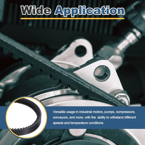uxcell 2/3VX335 EPDM V-Belt, 2 Banded, 33.5" Outer Circ x0.79 W x0.39 Thk - size: 2/3VX335