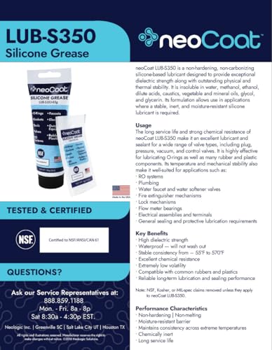 neoCoat Silicone Grease - 85 gram Tube (6 Count) - size: 6 Count