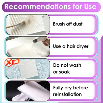 6PCS X10 Nail Dust Collector Filter Compatible with CHRISTINE SHELLY