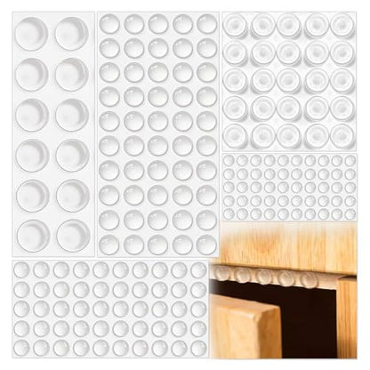 Bovinde Cabinet Door Bumpers Stopper Drawer Furniture Pads, 187PCS, Clear - color: Clear