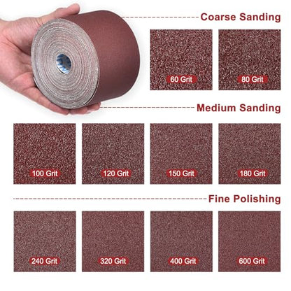 Sandpaper Roll 1Inch 25FT 120Grit Aluminum Oxide Emery Cloth Roll - size: 1 Inch x 25 Feet 120 Grits