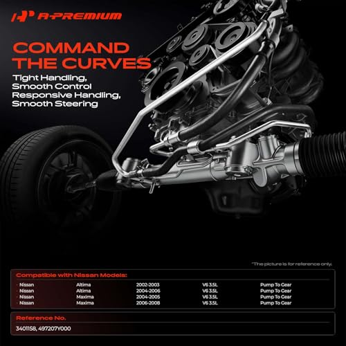A-Premium Power Steering Pressure Hose Assembly Compatible with Nissan