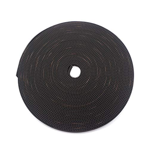 3D Printing GT2 Timing Belt, Zeelo 10 Meters (32.8ft) GT2 Open Timing Belt 2mm Pitch 6mm Width Rubber Fiberglass Fit for RepRap Prusa Mendel Rostock CR-10 Ender 3 3D Printers - Black - color: 10M