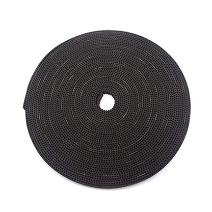 3D Printing GT2 Timing Belt, Zeelo 5 Meters (16.4ft) GT2 Open Timing Belt 2mm Pitch 6mm Width Rubber Fiberglass Fit for RepRap Prusa Mendel Rostock CR-10 Ender 3 3D Printers - Black - color: 5M