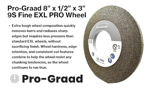 EXL PRO Deburring Wheel 8" x 1/2" x 3", 9S Fine, 94907 - style: 8" x 1/2" x 3" 9S Fine