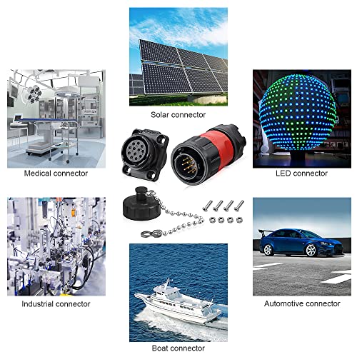 12 Pin Waterproof M20 Plastic Industrial Connector 5A 250V - style: 12PIN