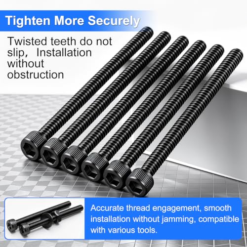 330Pcs M3 x 30mm Hex Socket Head Cap Screws with Nuts and Washers - color: BK-M3 x 30mm