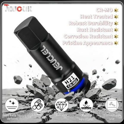 21mm Hex Impact Bit Socket, H21 1/2" Drive Allen Socket, Cr-Mo - size: 1PC | H21 21MM