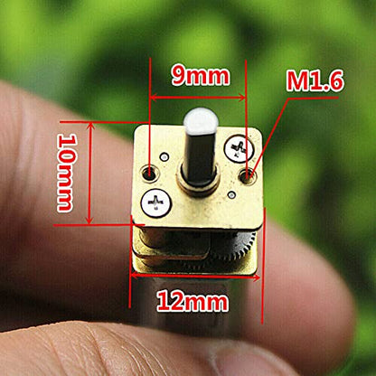 5PCS Mini N20 Gear Motor DC 3V-9V Slow Speed Full Metal Gearbox DIY Robot Car