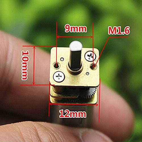 5PCS Mini N20 Gear Motor DC 3V-9V Slow Speed Full Metal Gearbox DIY Robot Car