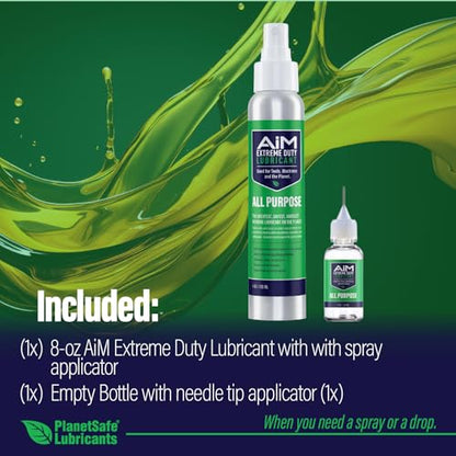 PlanetSafe Lubricants AiM Exercise Equipment Lube Kit, 4 oz + 0.25 oz - size: Small Bundle