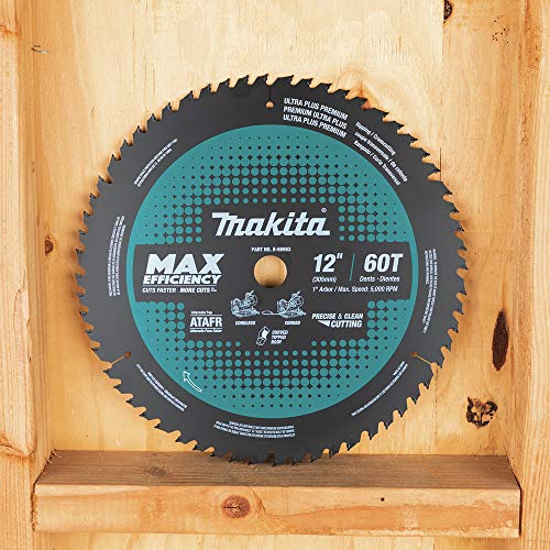 Makita B-66983 12" 60T Carbide-Tipped Max Efficiency Miter Saw Blade