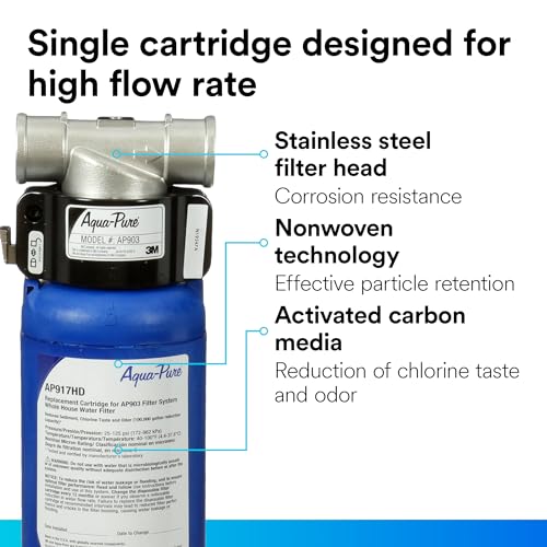 3M Aqua-Pure AP900 Series Whole House Water Filter Cartridge AP917HD - style: AP917HD Replacement Cartridge for AP903 System