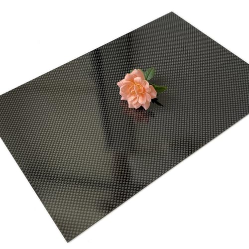 Carbon Fiber Sheet Plain Glossy Finish 200x300x5.0MM,3K Carbon Fiber Panel Plate - size: 200x300x5.0mm, style: Plain Glossy Finish