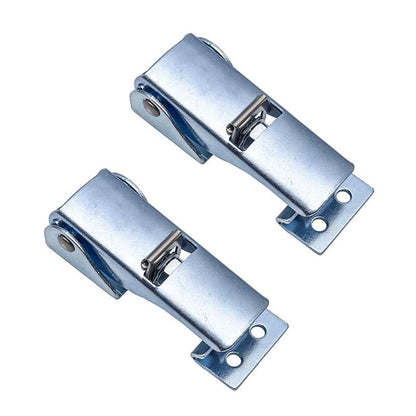 Adjustable Steel Toggle Latch Toolbox Hasp Lock Mechanical Device Over Center Latch (2pcs) - size: D / carbon steel