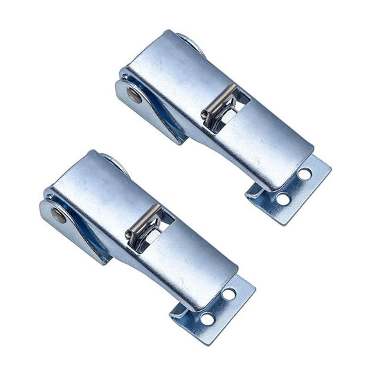 Adjustable Steel Toggle Latch Toolbox Hasp Lock Mechanical Device Over Center Latch (2pcs) - size: D / carbon steel