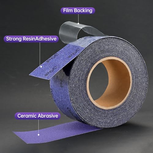 800 Grit PSA Sandpaper Roll, Self Adhesive Stickyback Sand Paper