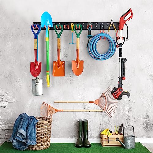 Ultrawall Multi-Storage Garage Hooks, Wall-Mounted Garden Tool Organizer