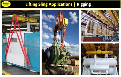 LIFTEX® | Dual-Cover Polyester Endless Round Sling | Made in USA | Heavy Duty Lifting Sling | Lifting Rigging Moving Towing Hoisting (ENR2 Green | 5300 lbs Vertical, 6 FEET) - color: ENR2 Green | 5300 lbs Vertical, size: 6 FEET