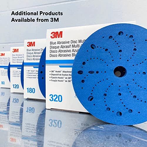 3M Hookit Blue Abrasive Disc, 321U, 36183, 6 in, 600+ Grade, Multi-Hole - size: 6 in diameter, style: Multi-Hole Disc