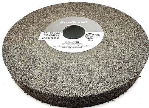 EXL PRO Deburring Wheel 6" x 3/4" x 1", 9S Fine, 94897 - style: 6" x 3/4" x 1"