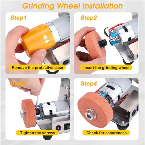 Mini Belt Sander for Knife Making, 3 IN 1 Electric Power Bench Belt Sanders - style: Vertical Belt Sander