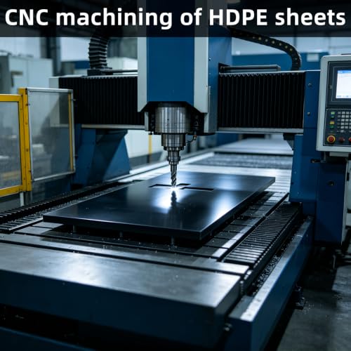 High-Density Polyethylene (HDPE) Plastic Sheet, 1/2" X 24'' X 48'' Black, Versatile Board for Machining, Home Improvements, and DIY Engineering Projects - color: Black1