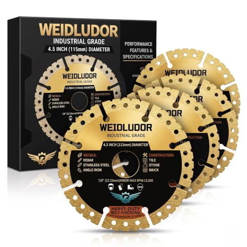 4.5 Inch Diamond Saw Blades for Angle Grinder, Multi Material Cutting Disc