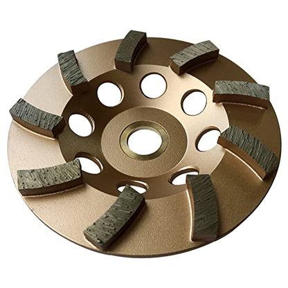 4.5" Diamond Grinding Wheel for Concrete Masonry 9 Segments 7/8"-5/8" - style: 4.5" Diameter - 9 Segments