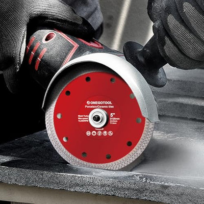 3Pcs 5 inch Diamond Tile Saw Blades Grinder Cutting Blade for Angle Grinder Super Thin Indestructible Disc for Cutting Porcelain Ceramic Granite Marble - size: 5”(125mm)