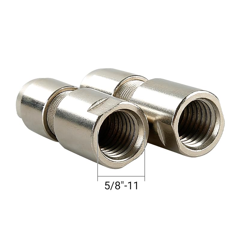 LOZLIN Angle Grinder Modified Adapter 5/8-11 Thread Straight Grinder Chuck Converter Heavy Duty Power Tool Accessory for Grinding Polishing Metalworking, 3/6mm-Silver