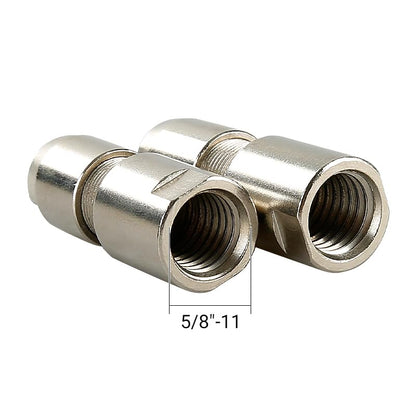 LOZLIN Angle Grinder Modified Adapter 5/8-11 Thread Straight Grinder Chuck Converter Heavy Duty Power Tool Accessory for Grinding Polishing Metalworking, 3/6mm-Silver