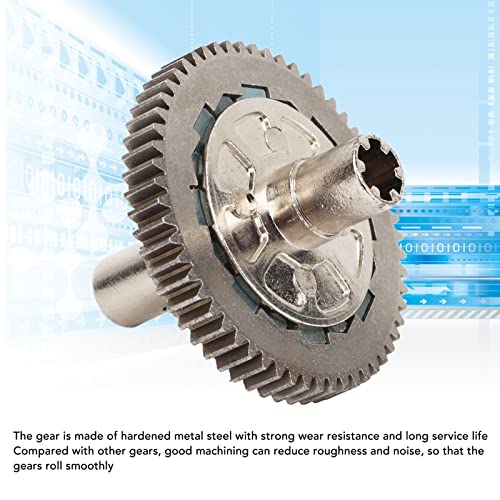 57 Tooth 0.8 Mod Slipper Set Metal Steel Slipper Clutch Spur Gear Compatible with Arrma 1/10 Granite and 1/8 RC Cars for Smooth Drivetrain Upgrades Silver