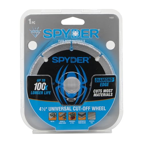 Spyder Diamond Edge Diamond 4.5-in Cut-Off Wheel - size: 4.5-Inch, 7/8-Inch Arbor, style: Diamond Edge