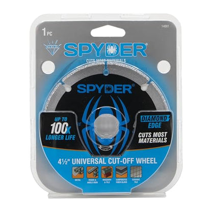 Spyder Diamond Edge Diamond 4.5-in Cut-Off Wheel - size: 4.5-Inch, 7/8-Inch Arbor, style: Diamond Edge