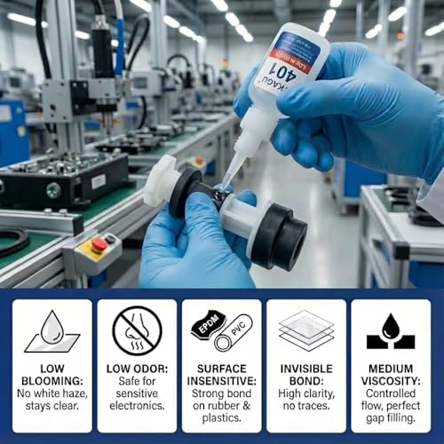 401 & 406 Instant Adhesive Super Glue 20g All-Purpose Universal Suitable for Plastic Wood Metal Rubber Leather 2 Pack - size: 401 & 406, style: 2 Pack