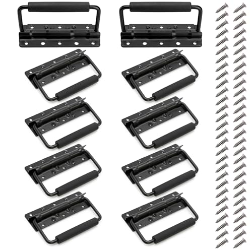 WRINGKIT 10 Pack Spring Loaded Handles Heavy Duty, 4.9 Inch, Surface Mount