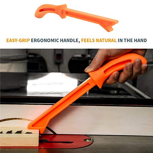 POWERTEC Push Block and Push Stick Set Fits Table Saws, Router Tables, Band Saws & Jointers, Dual Ergonomic Handles w/Max Grip, Wood Pusher Reduces Kickback & Increases Safety. 5PK (71009V) - style: Push Block and Push Stick Set