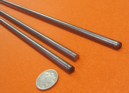 1018 Carbon Steel Round Rod .250" Diameter x 6 Foot Length 3 Pcs.