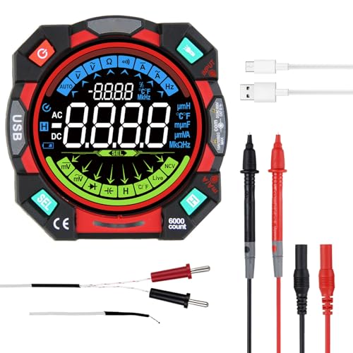 Eujgoov Digital Multimeter TRMS 6000 Counts Auto Ranging NCV