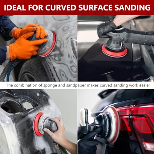 Shinboc 18 PCS 5 Inch Sanding Sponge 180 Grit, Bowling Ball Sanding Pads - color: 180grit, size: 5 Inch 18Pcs