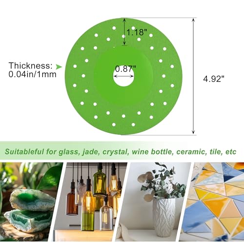 5 Packs 5 Inch Rock Slab Grinding Disc Diamond Saw Blade for Angle Grinder - size: 5 Inch