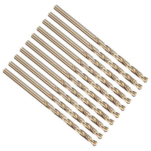 PATIKIL 3.1mm Drill Bit M35 Cobalt 5% High-Speed Steel for Metal 10 Pack - size: 3.1mm